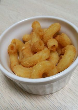 マカロニで作る☆安倍川餅風おやつ-レシピのメイン写真