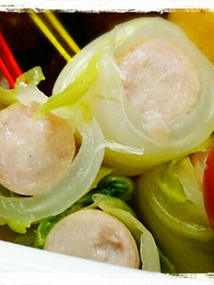 お弁当のすき間に♪ロール白菜ウインナー-レシピのメイン写真