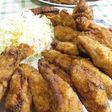 ビールが似合う♪「大皿辛味チキン揚げ」