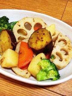 れんこんの温サラダ-レシピのメイン写真