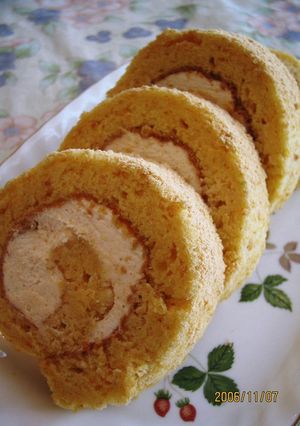 米粉で♪きな粉ロールケーキ♪-レシピのメイン写真
