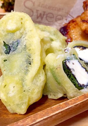 簡単おつまみ。クリチの大葉海苔巻き天ぷら-レシピのメイン写真