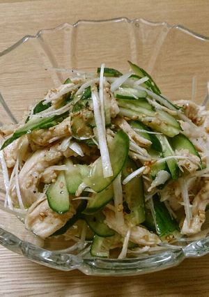 すぐできる！鶏むね肉の中華風サラダ♪-レシピのメイン写真