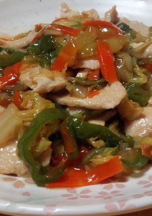 節約☆白菜と鶏むね肉の和風あんかけ☆-レシピのメイン写真