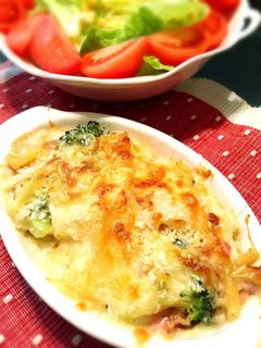 簡単ヘルシーマカロニグラタン-レシピのメイン写真