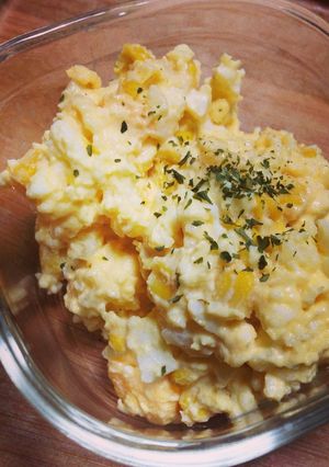 子供大好き！コーンと卵の甘いポテトサラダ-レシピのメイン写真