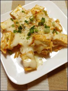 キムチと厚揚げのチーズ焼き-レシピのメイン写真
