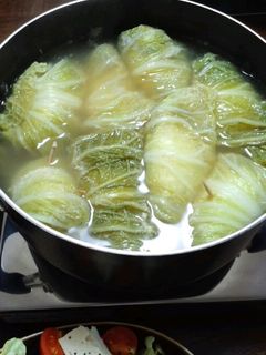 ちょっと和風!ごぼうの風味のロール白菜-レシピのメイン写真