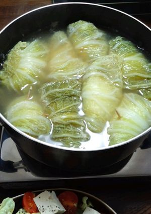 ちょっと和風！ごぼうの風味のロール白菜-レシピのメイン写真