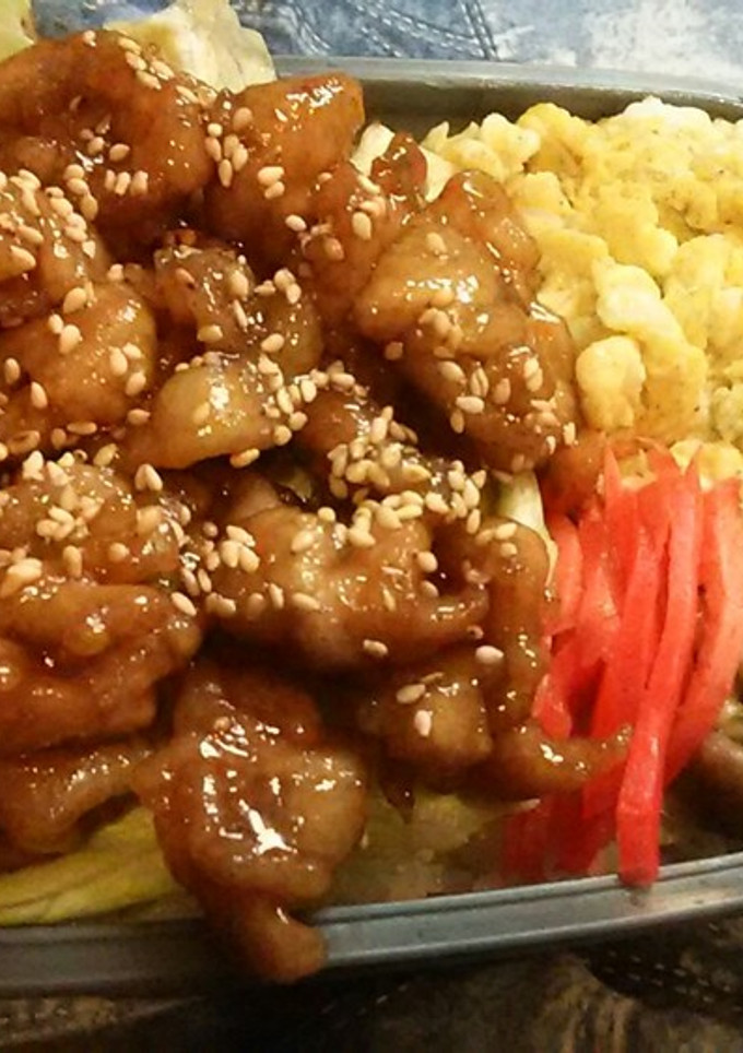 とろん♪と甘辛豚肉丼のお弁当-レシピのメイン写真