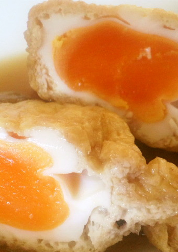 しみしみジュワ〜たまごと油揚げの巾着煮♪-レシピのメイン写真