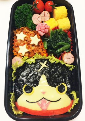 妖怪ウォッチ☆フユニャン☆キャラ弁のり弁-レシピのメイン写真