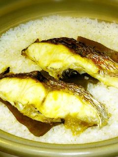 切り身を焼いて簡単!土鍋鯛めし-レシピのメイン写真