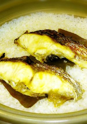 切り身を焼いて簡単!土鍋鯛めし-レシピのメイン写真