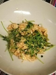 豆苗の卵炒め♪-レシピのメイン写真