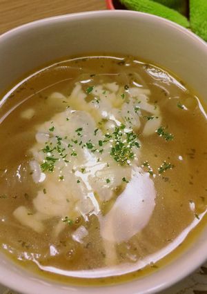 簡単！好評！オニオングラタンスープ-レシピのメイン写真