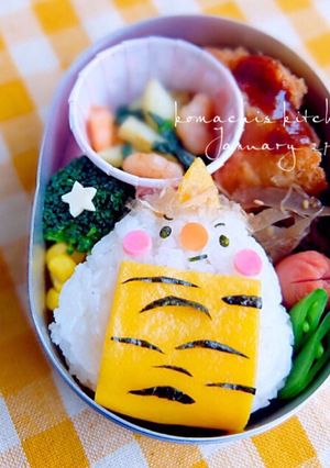 幼稚園 キャラ弁♡節分 オニ ぎり-レシピのメイン写真