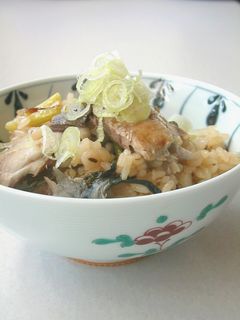 焼き秋刀魚と焼き葱の炊き込みごはん-レシピのメイン写真