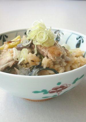 焼き秋刀魚と焼き葱の炊き込みごはん-レシピのメイン写真