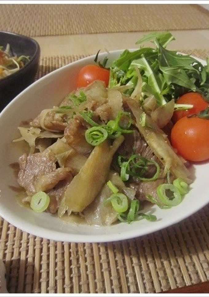 旨み☆牛肉とゴボウの甘辛炒め-レシピのメイン写真