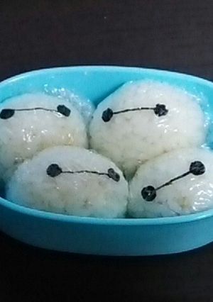 キャラ弁 ベイマックスおにぎり-レシピのメイン写真