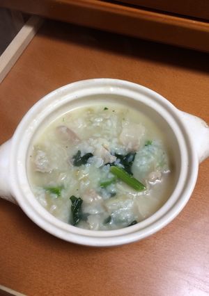 豚肉とごぼうの雑炊-レシピのメイン写真