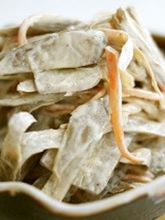 自宅で簡単!基本の味 ごぼうマヨサラダ-レシピのメイン写真