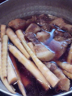 タケノコと豚肉の煮物-レシピのメイン写真