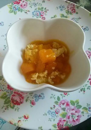 離乳食後期★かぼちゃのトロトロ鶏そぼろ煮-レシピのメイン写真