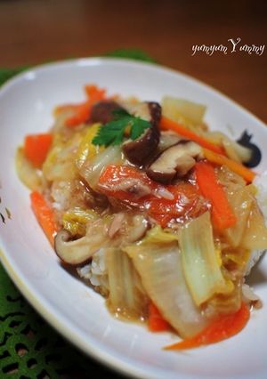残り野菜で節約◎ツナ入り和風中華丼-レシピのメイン写真