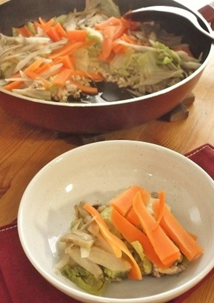 簡単♪ひき肉と白菜の重ね煮-レシピのメイン写真