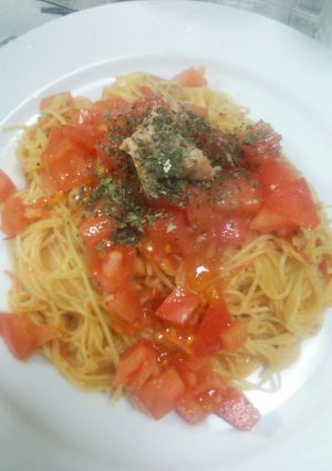 ツナとトマトのパスタ♡-レシピのメイン写真
