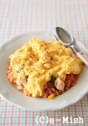【ココナッツオイル】たまごのオムライス-レシピのメイン写真