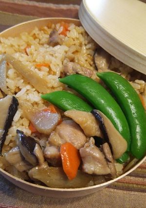 鶏牛蒡☆炊き込みご飯♪-レシピのメイン写真