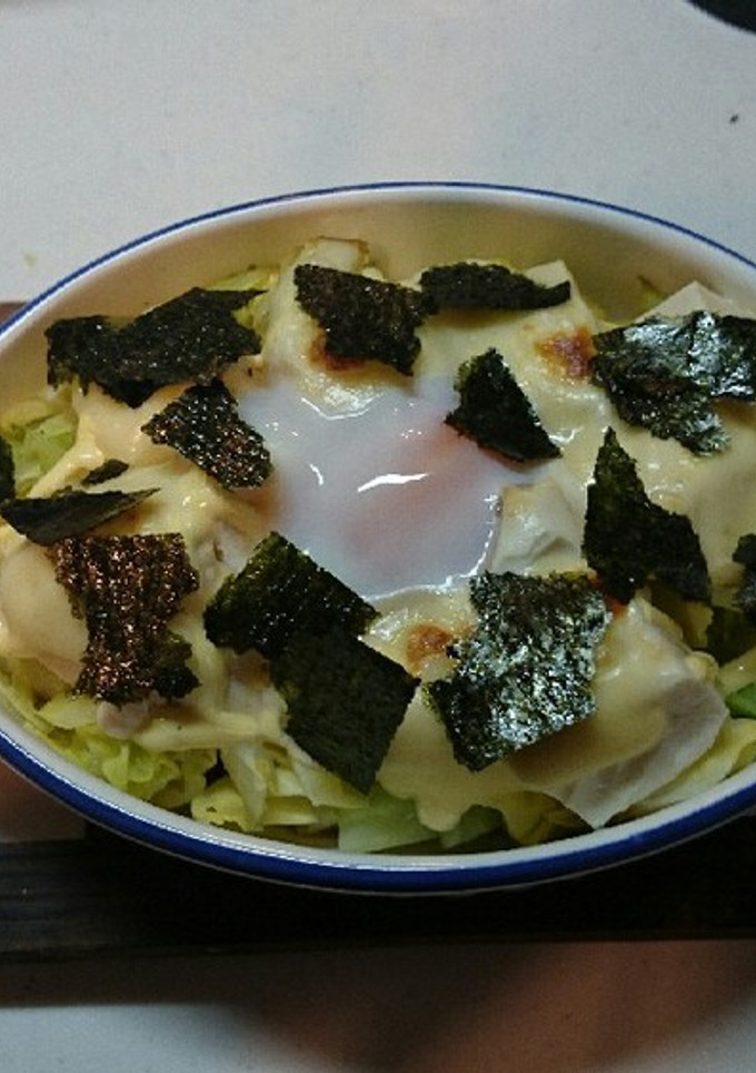 くたくたｷｬﾍﾞﾂの豆腐焼き-レシピのメイン写真