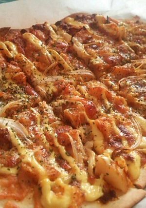 レトルトカレーでマヨポテトピザ-レシピのメイン写真