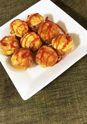 たこ焼き器でつくる！子供喜ぶオムライス-レシピのメイン写真