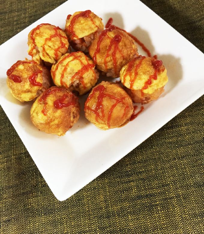たこ焼き器でつくる！子供喜ぶオムライス-レシピのメイン写真