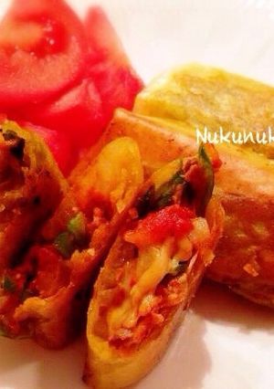 焼き春巻きでタコス風〜-レシピのメイン写真