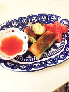 春キャベツと海老の春巻き-レシピのメイン写真