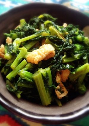 菜の花嫌いでも食べれる！簡単炒め！-レシピのメイン写真