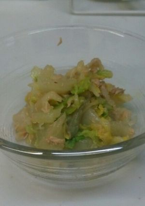 魚臭くならない！ツナと白菜のあえ物-レシピのメイン写真