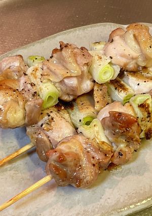 グリルで簡単!美味しい串焼き鳥(塩味)-レシピのメイン写真