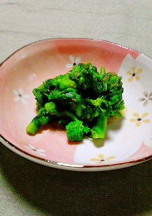 調理室ﾖﾘ～春★菜の花の辛子酢味噌和え♪-レシピのメイン写真