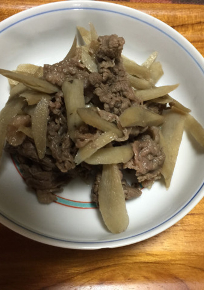 ごぼうと牛肉の柳川風-レシピのメイン写真