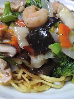 シーフードあんかけ焼きそば-レシピのメイン写真