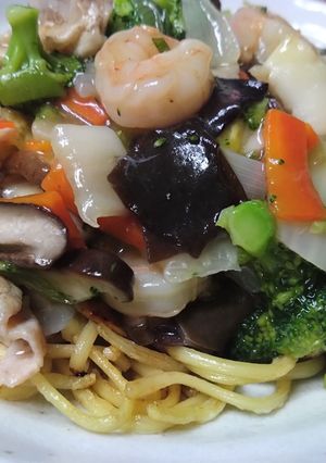 シーフードあんかけ焼きそば-レシピのメイン写真
