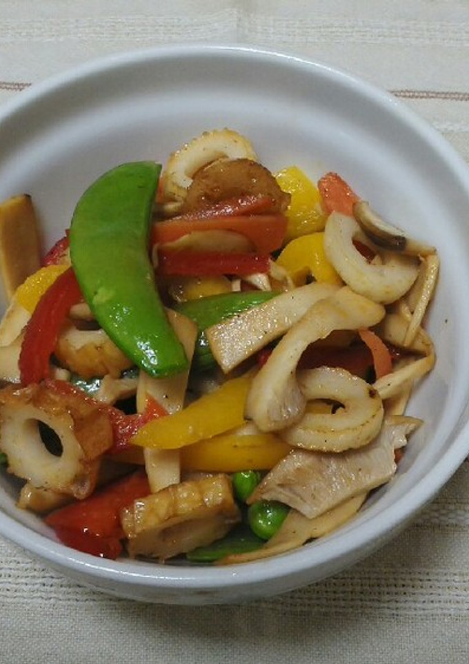 スナップえんどうと彩り野菜の炒めもの-レシピのメイン写真