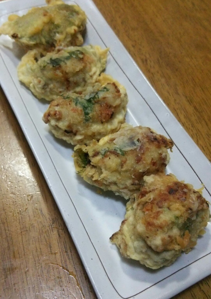 うまうま♥とりつくねシソ巻き揚げ-レシピのメイン写真