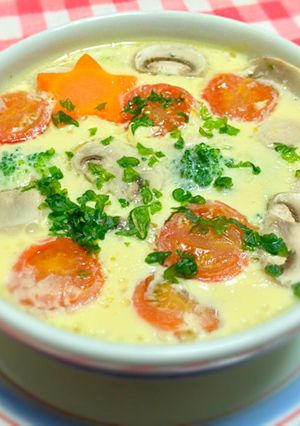 簡単！洋風茶碗蒸し チーズ入り-レシピのメイン写真